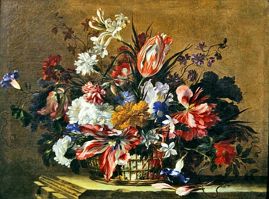 Basket of flowers from Jean-Baptiste Monnoyer