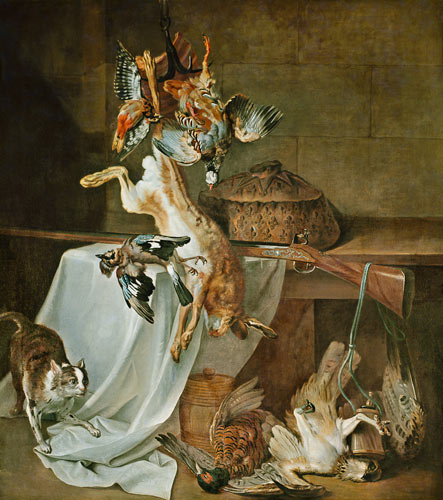 Hunting still life from Jean Baptiste Oudry