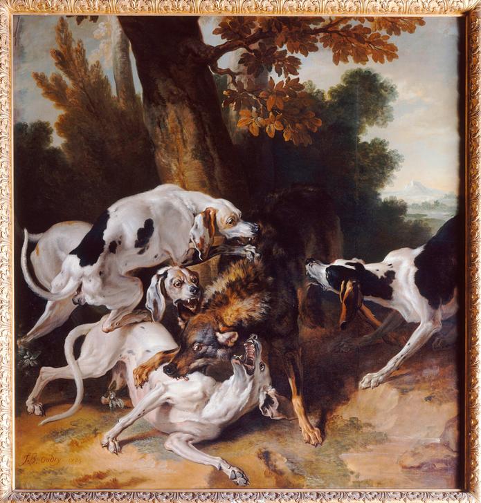 L’hallali du loup (Wolfsjagd) from Jean Baptiste Oudry