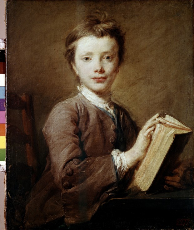 A Boy with a Book from Jean-Baptiste Perronneau