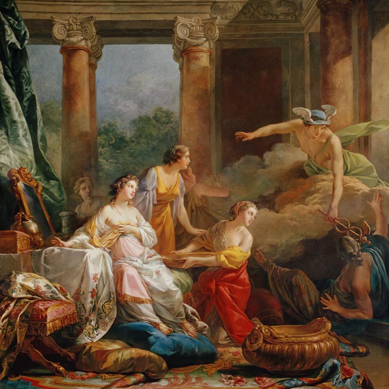 Mercury, Herse and Aglauros from Jean-Baptiste Pierre