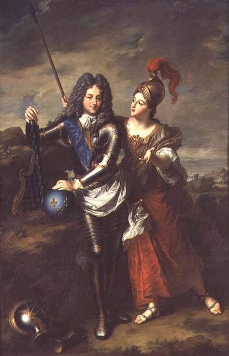 Philippe II d'Orleans (1674-1723) the Regent of France and Madame de Parabere as Minerva from Jean Baptiste Santerre