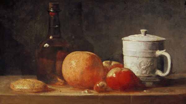 Fruit still life from Jean-Baptiste Siméon Chardin