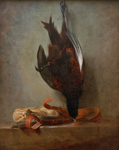 Pheasant and Hunt Satchel from Jean-Baptiste Siméon Chardin