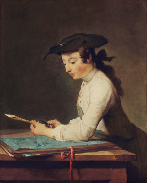 The draughtsman from Jean-Baptiste Siméon Chardin