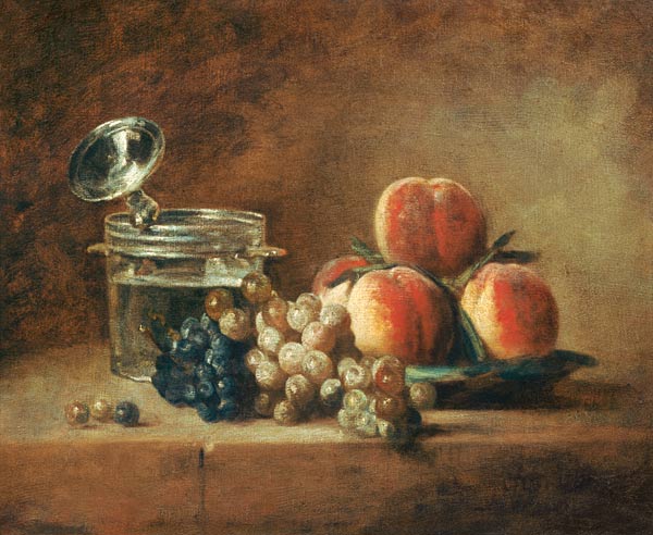 Crystal Bowl, Fruit from Jean-Baptiste Siméon Chardin