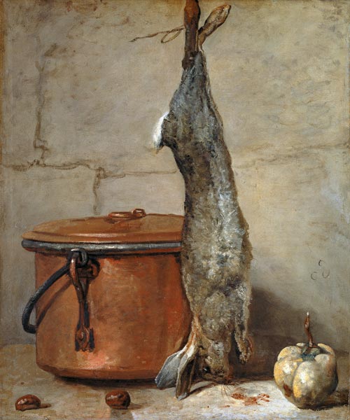 Rabbit and Copper Pot c.1739-40 from Jean-Baptiste Siméon Chardin
