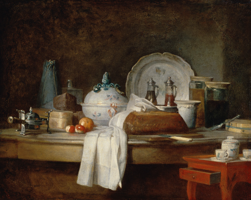 The Officers' Mess or The Remains of a Lunch from Jean-Baptiste Siméon Chardin