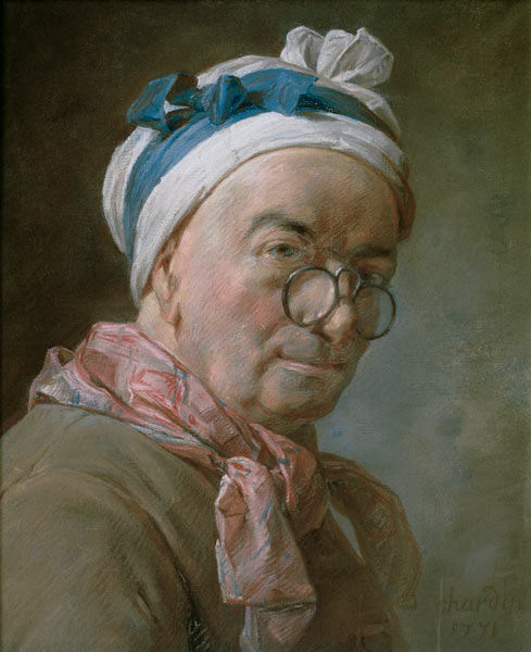 Autoportrait, dit aussi Portrait de Chardin aux besicles from Jean-Baptiste Siméon Chardin