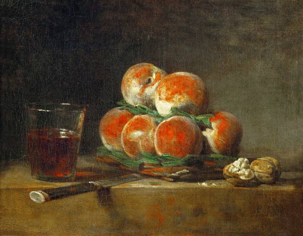 Basket of Peaches from Jean-Baptiste Siméon Chardin