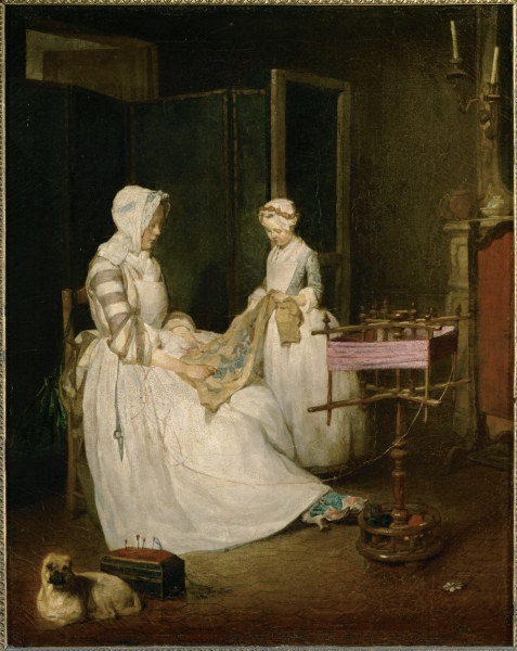 Chardin / The diligent Mother from Jean-Baptiste Siméon Chardin