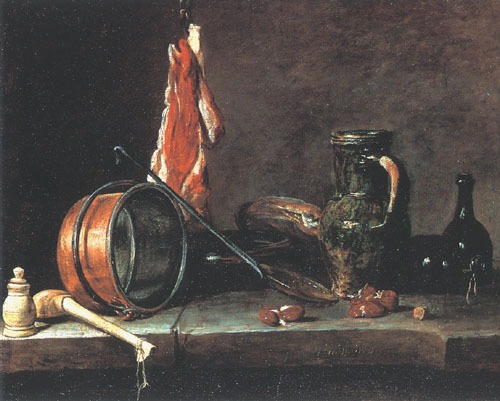 The meat day meal from Jean-Baptiste Siméon Chardin