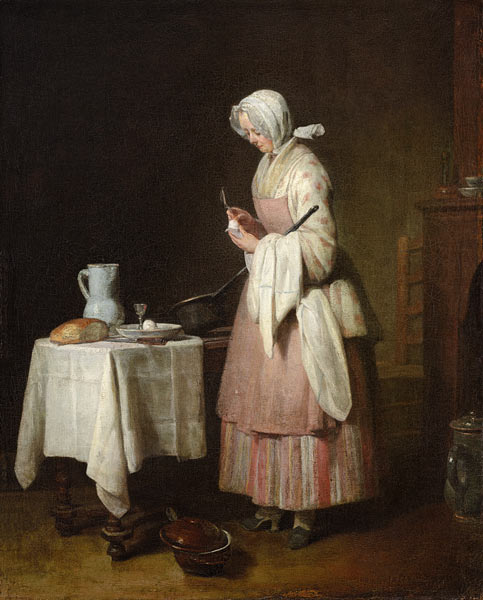 the provident nurse from Jean-Baptiste Siméon Chardin