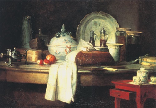 The larder table from Jean-Baptiste Siméon Chardin
