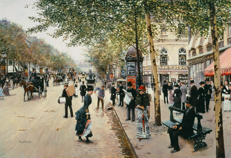 Parisian street scene from Jean Beraud