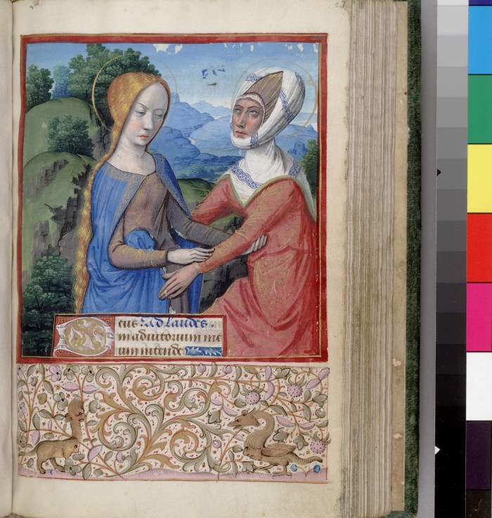 The Visitation (Book of Hours) from Jean Bourdichon