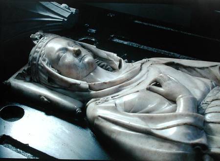 Effigy of Isabel of Aragon (1243-71) (mrable) from Jean D'Arras
