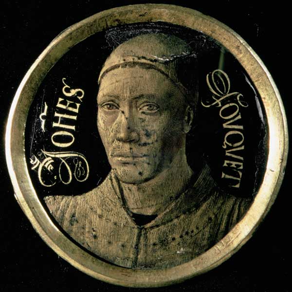 Self portrait medallion from Jean Fouquet