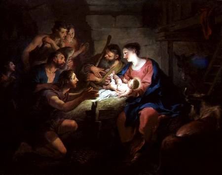 The Adoration of the Shepherds from Jean François de Troy
