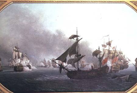 Naval Combat off the Isle of Grenada, 6th July 1779 from Jean-Francois Hue