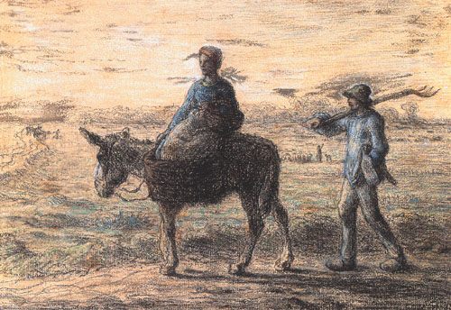 Departute for the work from Jean-François Millet