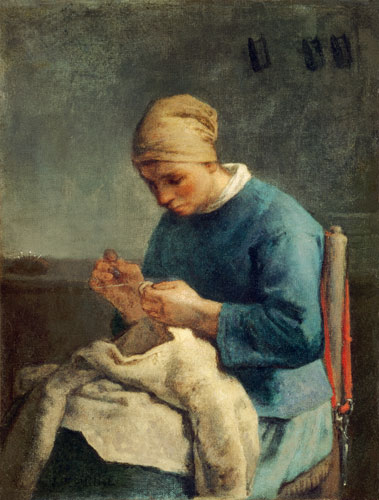 The seamstress (La couseuse) from Jean-François Millet
