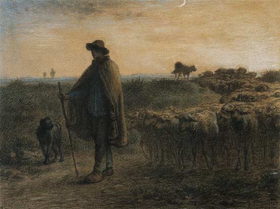 Return of the herd from Jean-François Millet