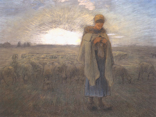 The shepherdess from Jean-François Millet
