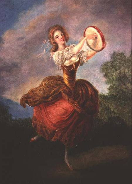 Dancer with a Tambourine from Jean Frederic Schall