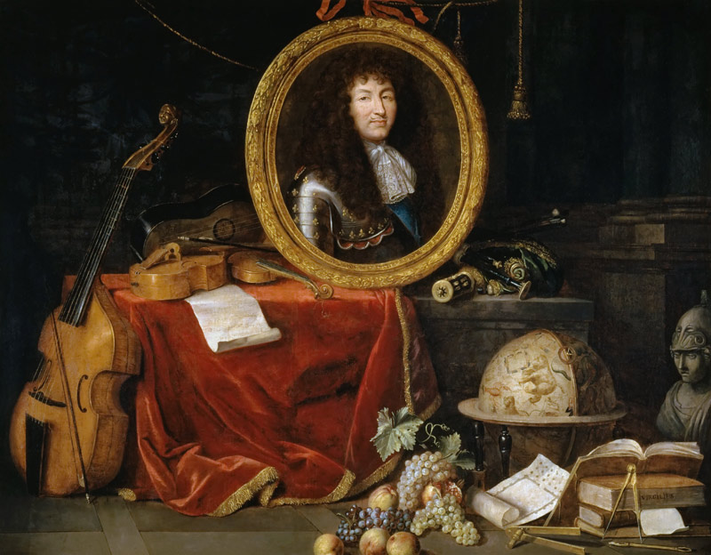 Allegory of Louis XIV, Protector of Arts and Sciences from Jean Garnier