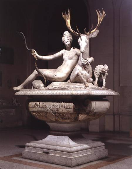 Diana mounted on a stag from Jean Goujon