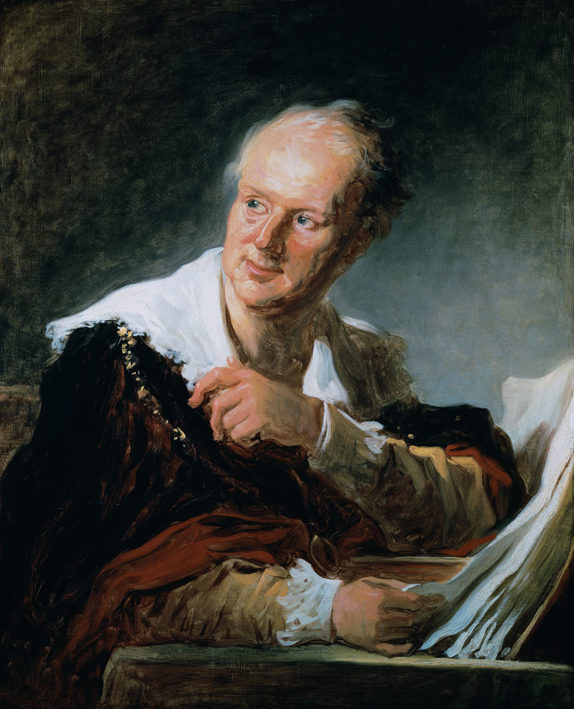 Portrait of Denis Diderot (1715-84) from Jean Honoré Fragonard