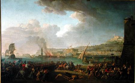 The French Army Entering Naples Under the Command of General Championnet (1762-1800) 21st January 17 from Jean Jacques Francois Taurel