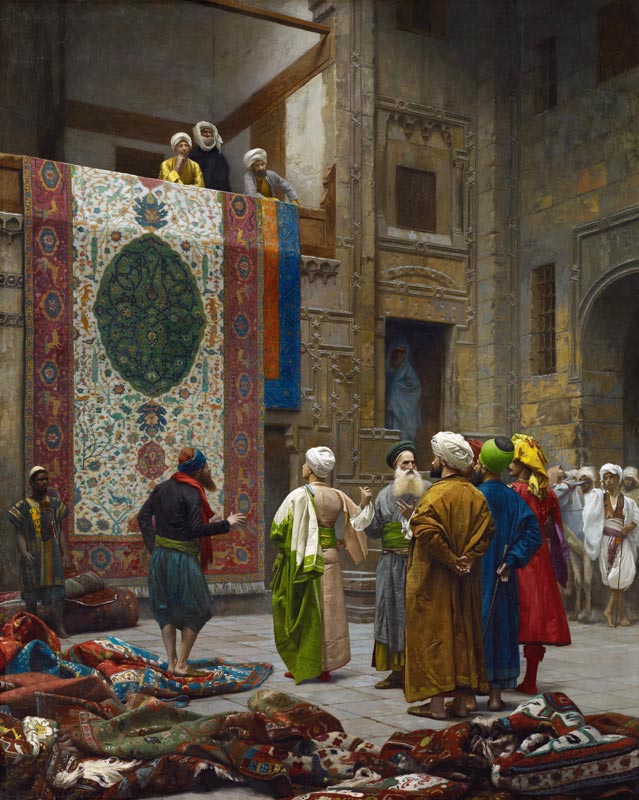 The Carpet Merchant from Jean-Léon Gérome