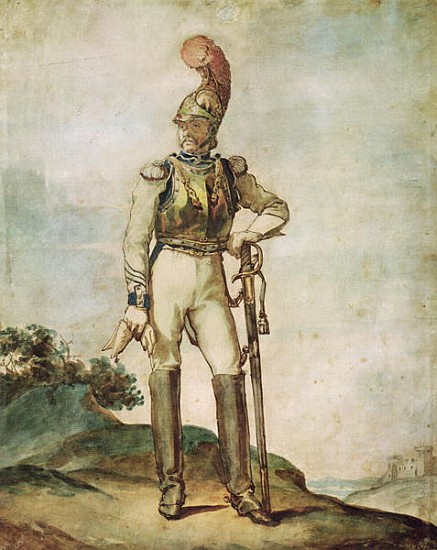Cuirassier from Jean Louis Théodore Géricault