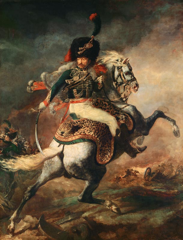 Cavalry officer of the imperial guard to horse from Jean Louis Théodore Géricault