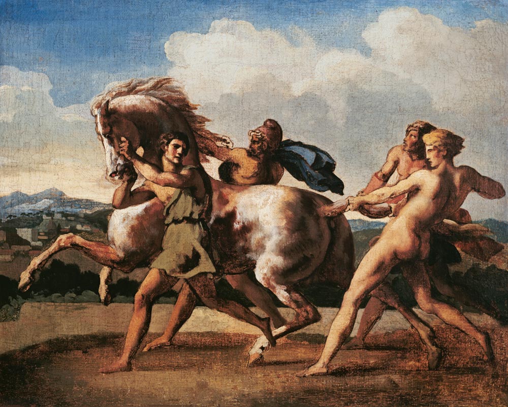 Horse, stopped by a slave from Jean Louis Théodore Géricault