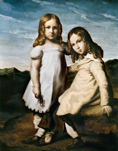 Alfred Dedreux (1810-60) as a Child with his Sister, Elise from Jean Louis Théodore Géricault