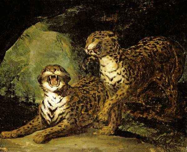 Two Leopards from Jean Louis Théodore Géricault