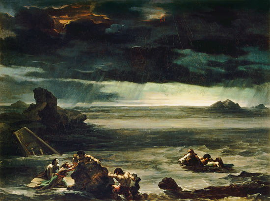 Scene of the Deluge - Theodore Gericault as art print or hand painted oil.