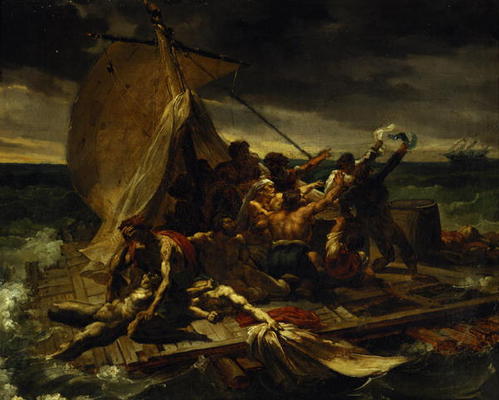 Study for The Raft of the Medusa (oil on canvas) from Jean Louis Théodore Géricault