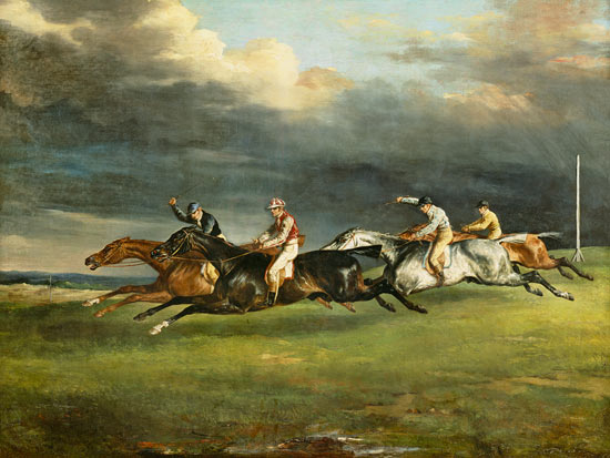 The derby in Epsom from Jean Louis Théodore Géricault