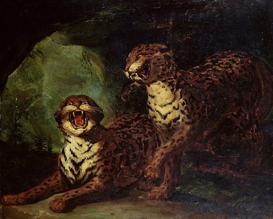 Two Leopards, c. 1820 from Jean Louis Théodore Géricault