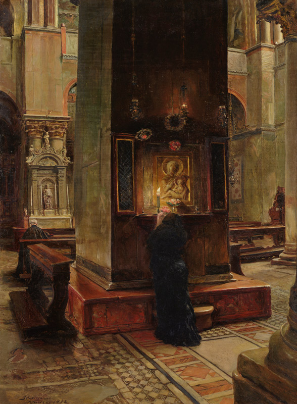 The Madonna del Bacio at San Marco, Venice from Jean-Louis Ernest Meissonier