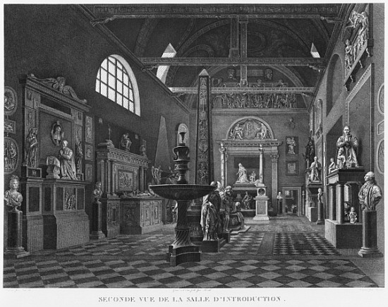 Second view of the introductory room, Musee des Monuments Francais, Paris, illustration from ''Vues  from Jean Lubin Vauzelle