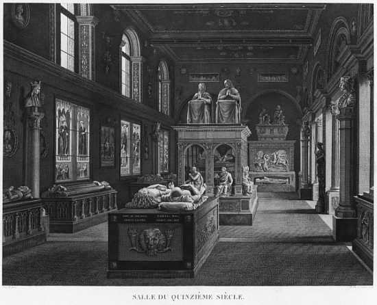 The 15th century room, Musee des Monuments Francais, Paris, illustration from ''Vues pittoresques et from Jean Lubin Vauzelle