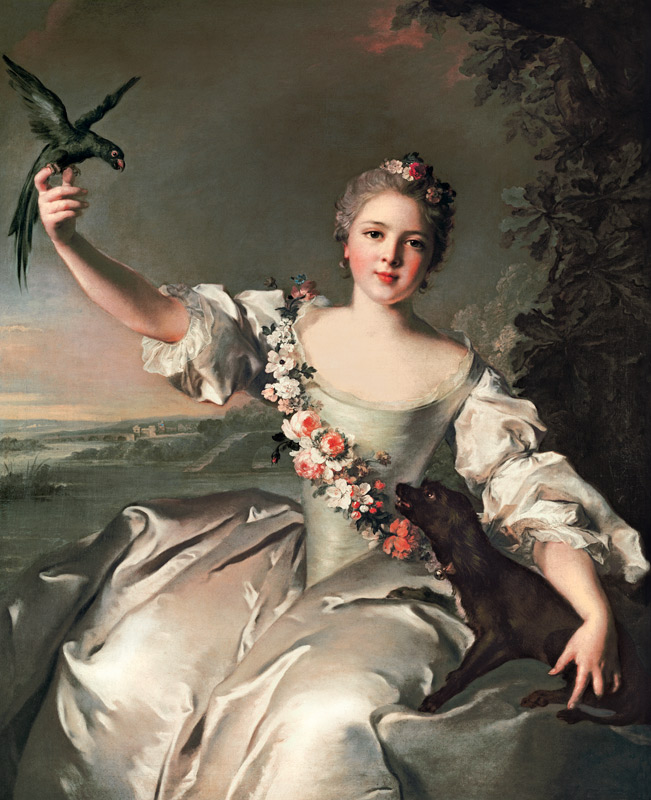 Françoise Renée, Marquise this ' Antin from Jean Marc Nattier