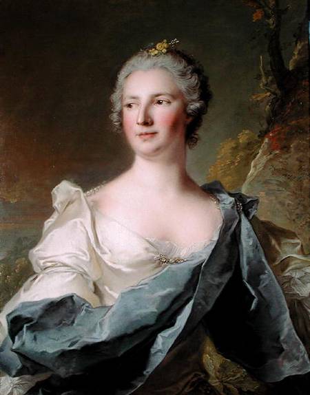 Portrait of Barbara Belgioso d'Este (b.1680) Princess of Ferrara from Jean Marc Nattier