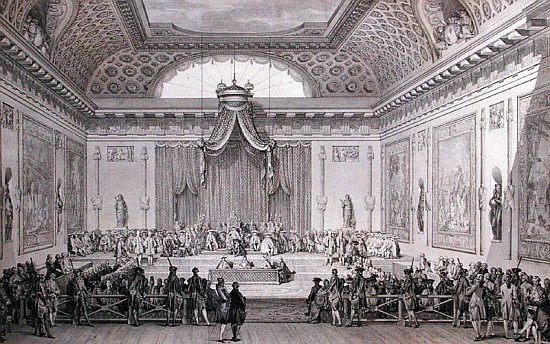 Assemblee des Notables Presided over Louis XVI (1754093) 1787 from Jean Michel the Younger Moreau