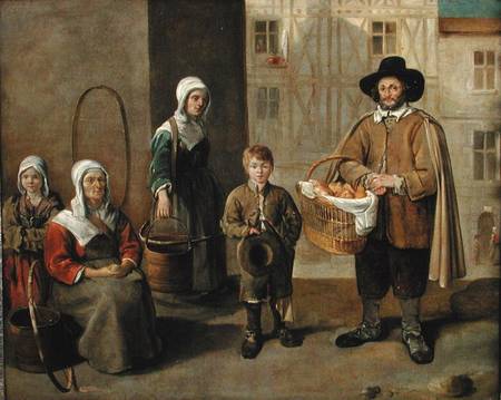 The Bread Seller and Water Carriers from Jean Michelin